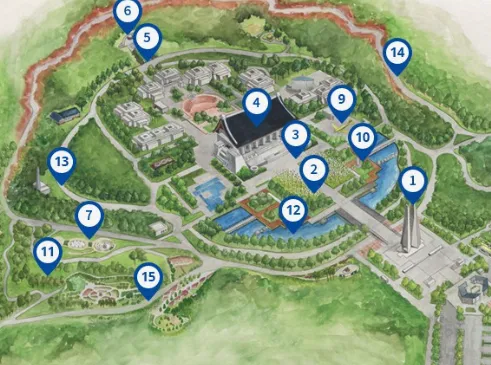 독립기념관-흡연장-지도