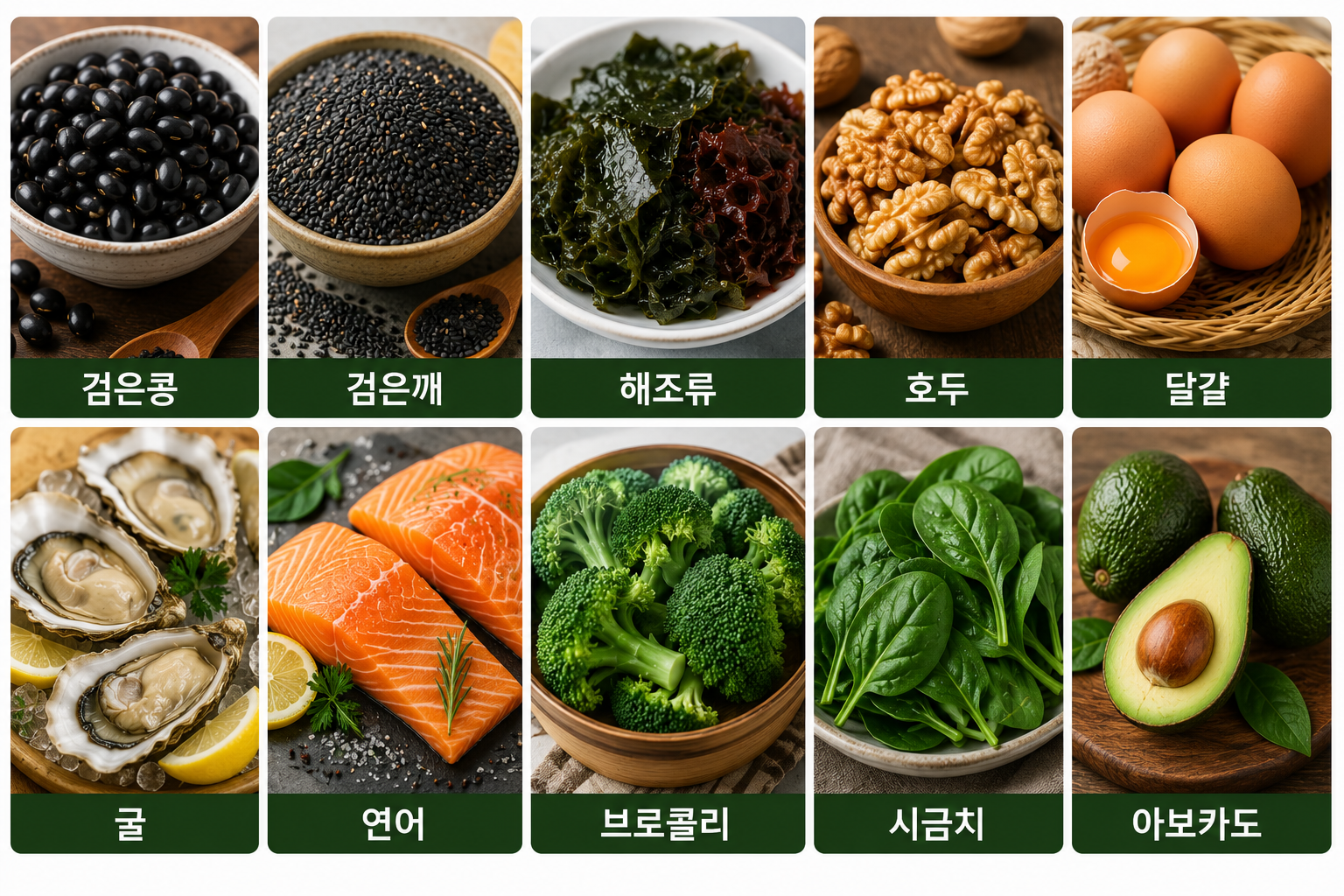 흰머리에 좋다고 알려진 음식