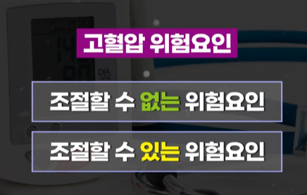 고혈압의 위험요인