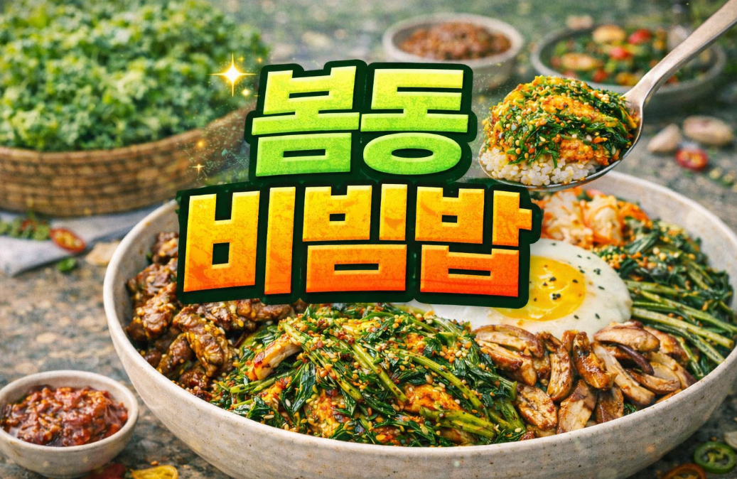 봄동 비빔밥 레시피