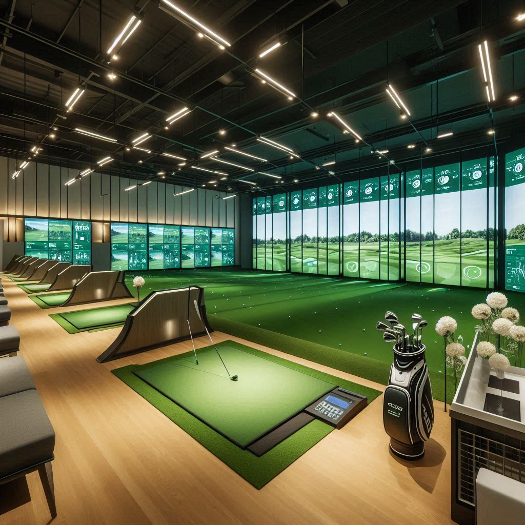 실내골프연습장 배경