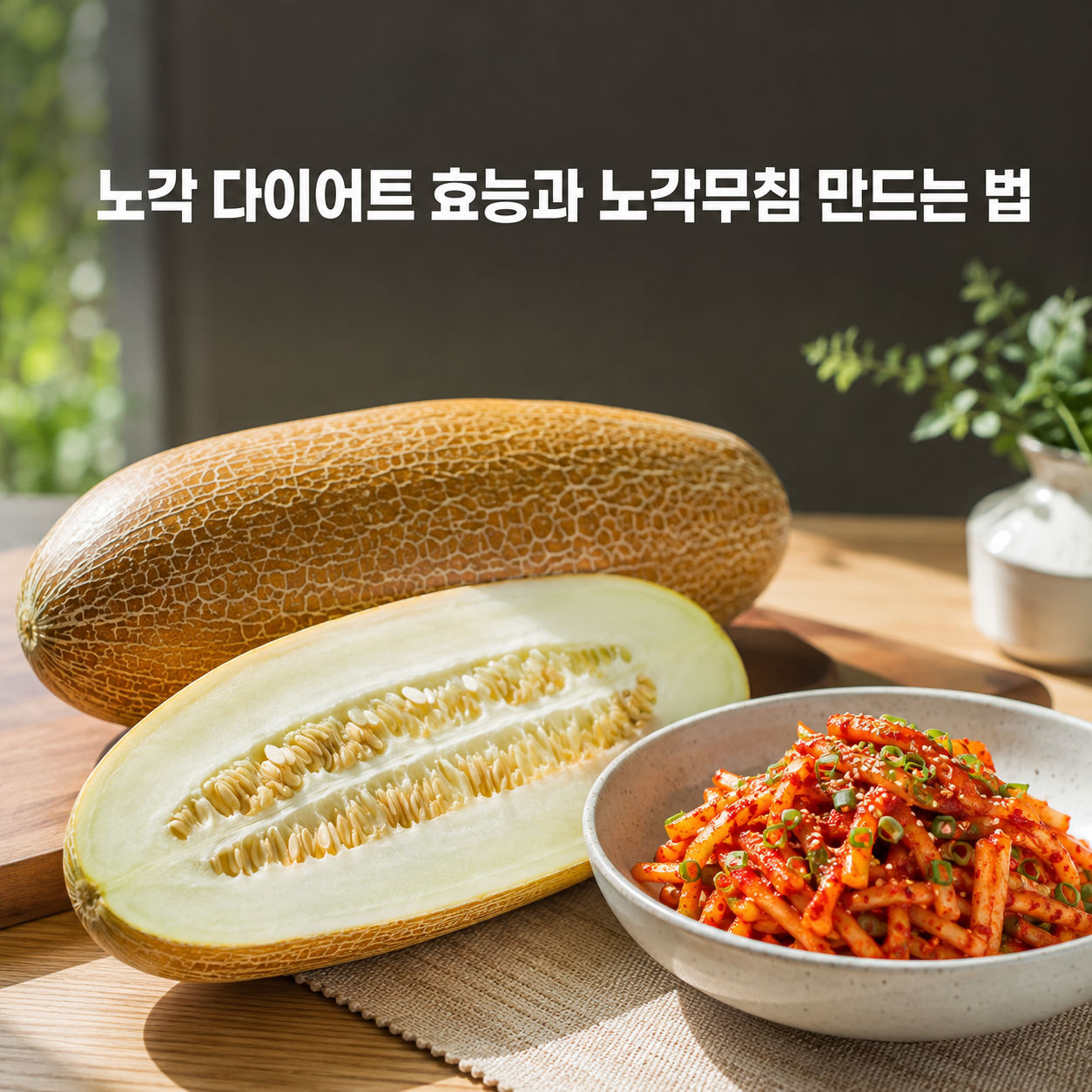 노각 다이어트 효능과 노각무침 만드는 법