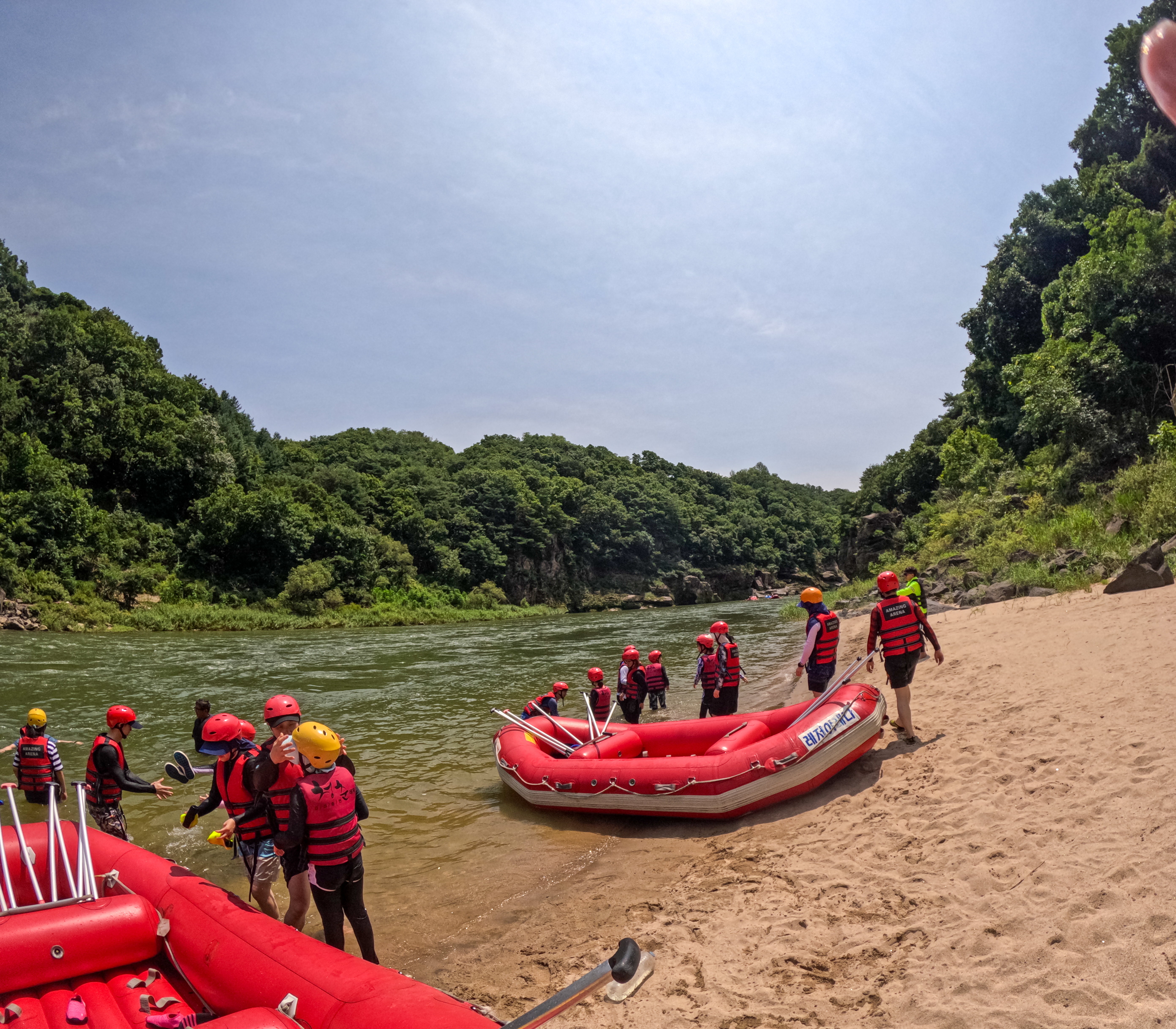 여름 가족 여행 - 한탄강 래프팅