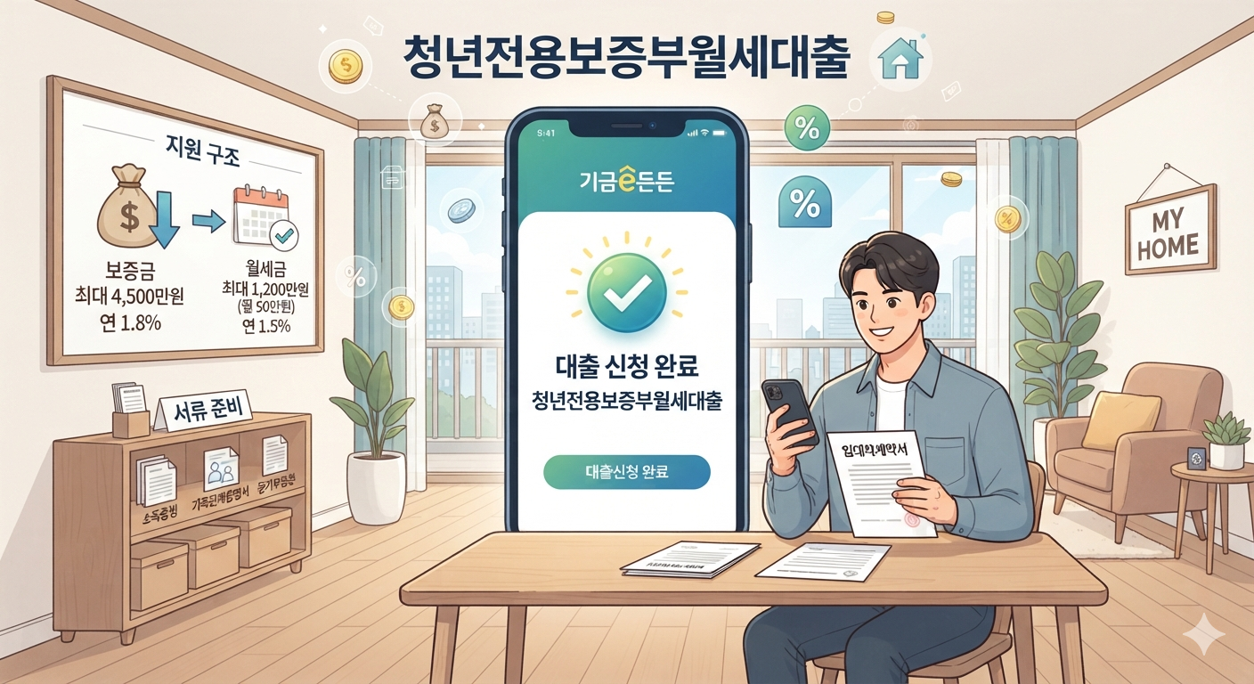 청년전용 보증부월세대출 조건부터 한도, 신청방법 총정리