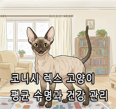 코니시 렉스 고양이 평균 수명과 건강 관리