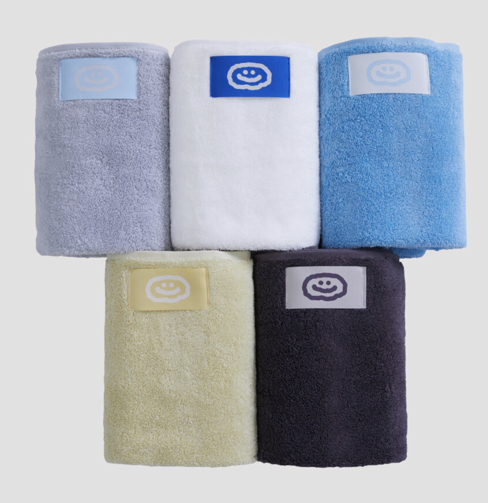 컬러별 수건 5장