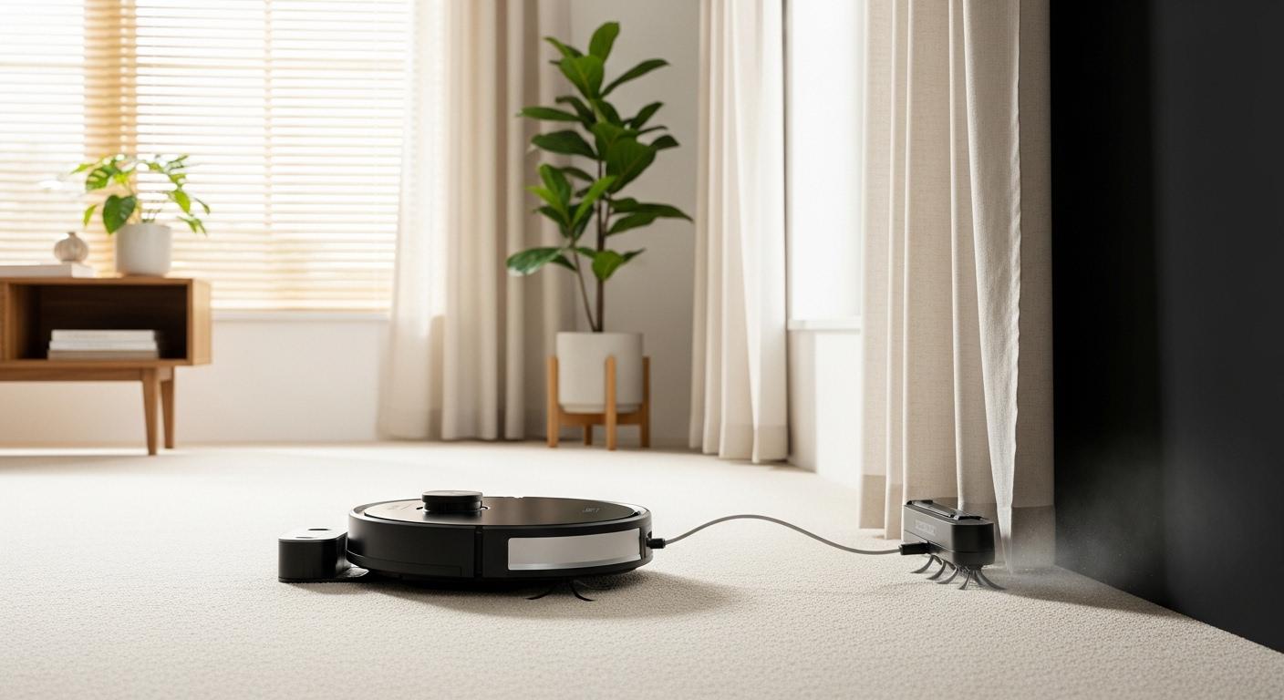 사각지대 자동 먼지비움 로봇청소기 관리 방법