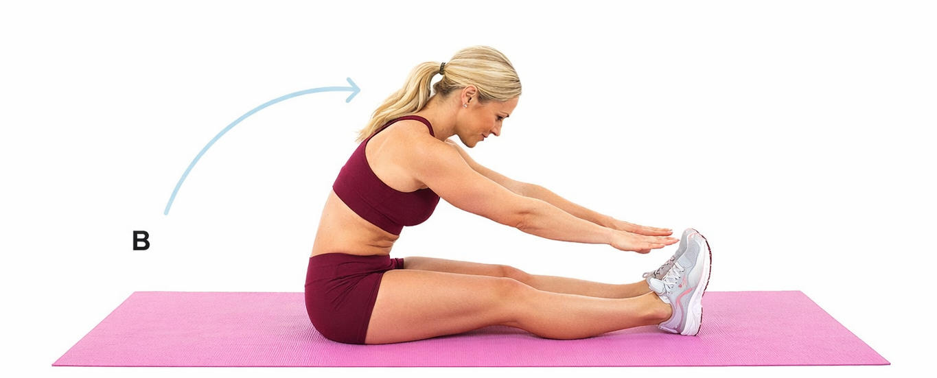 "복근 롤업 수축 동작"