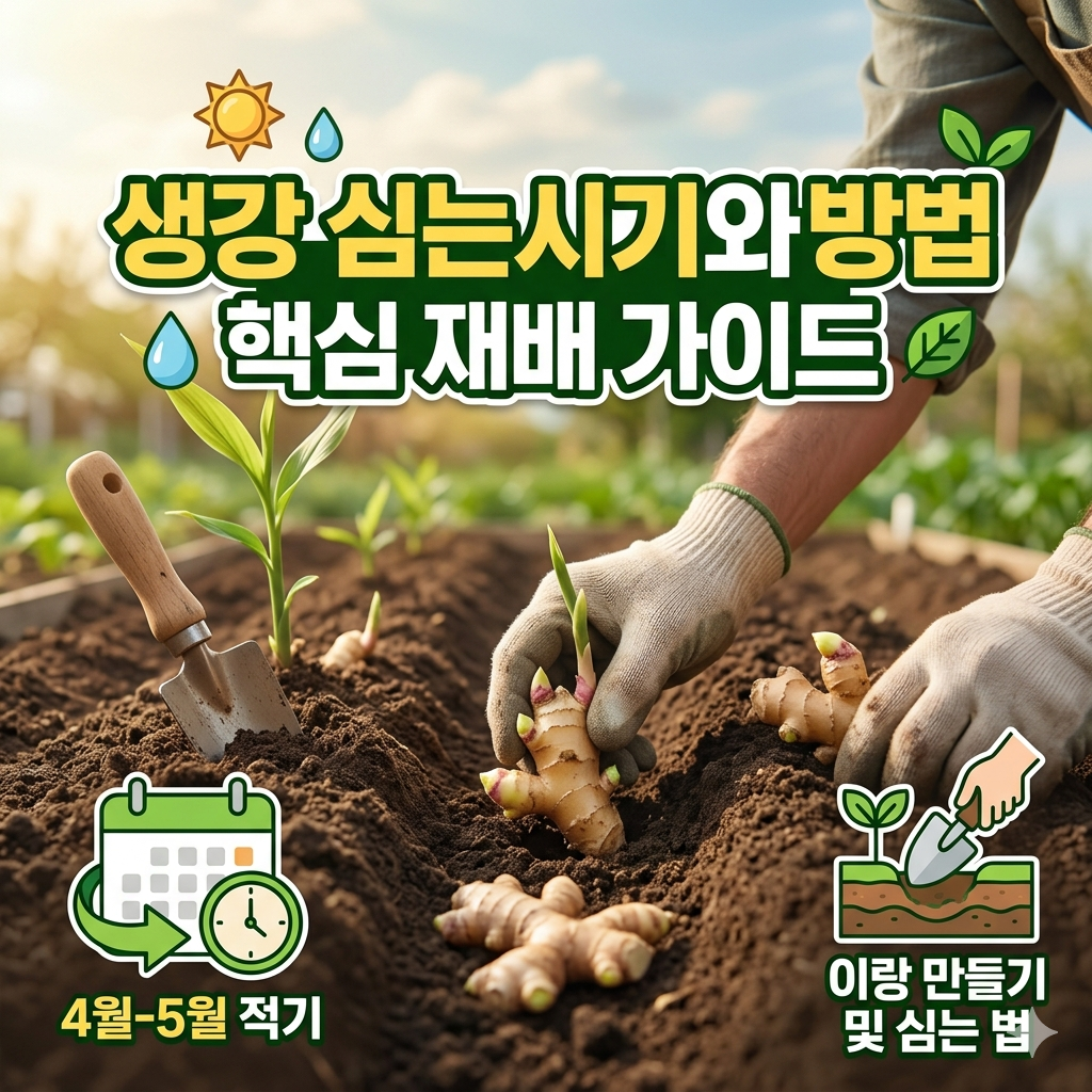 생강 심는시기와방법 풍성한 수확을 위한 핵심 재배 가이드
