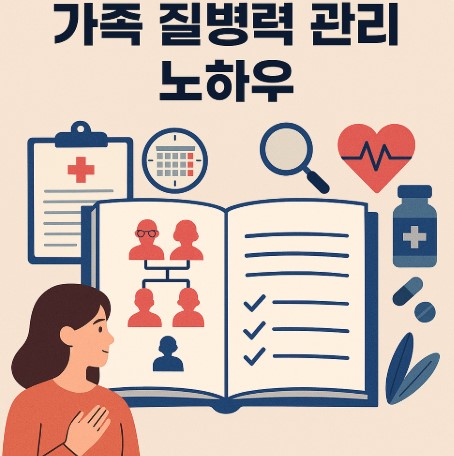 가족 질병력 관리 노트 사진