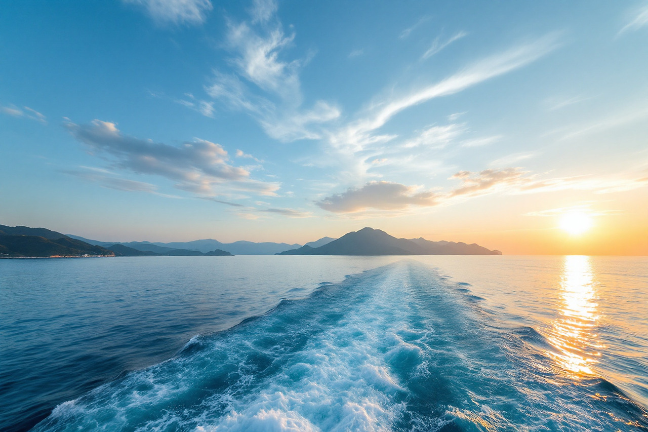 배타고 바라본 바다 그리고 제주도