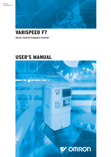 옴론(OMRON) 인버터 VARISPEED F7 메뉴얼 다운로드