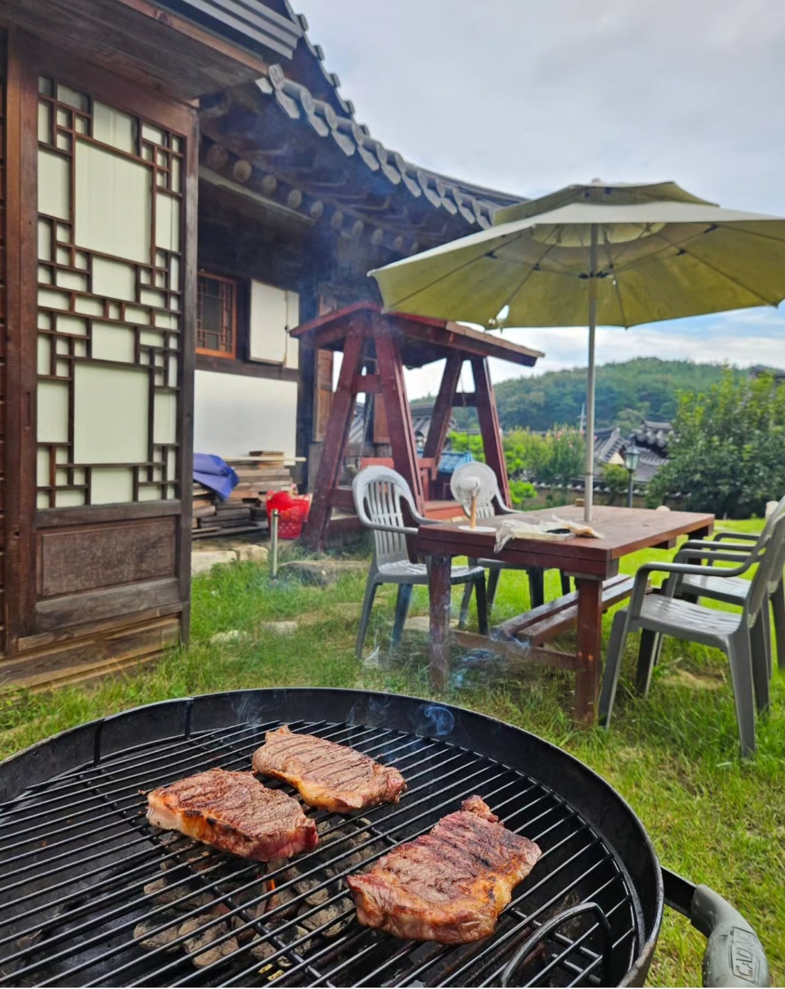 숯불 바비큐