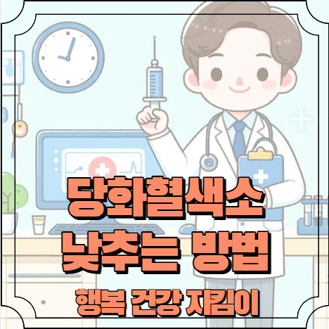 당화혈색소 낮추는 방법