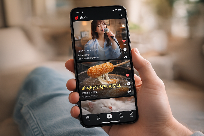 사용자 행동 흐름에 맞춰 자동 재생되는 쇼츠 화면