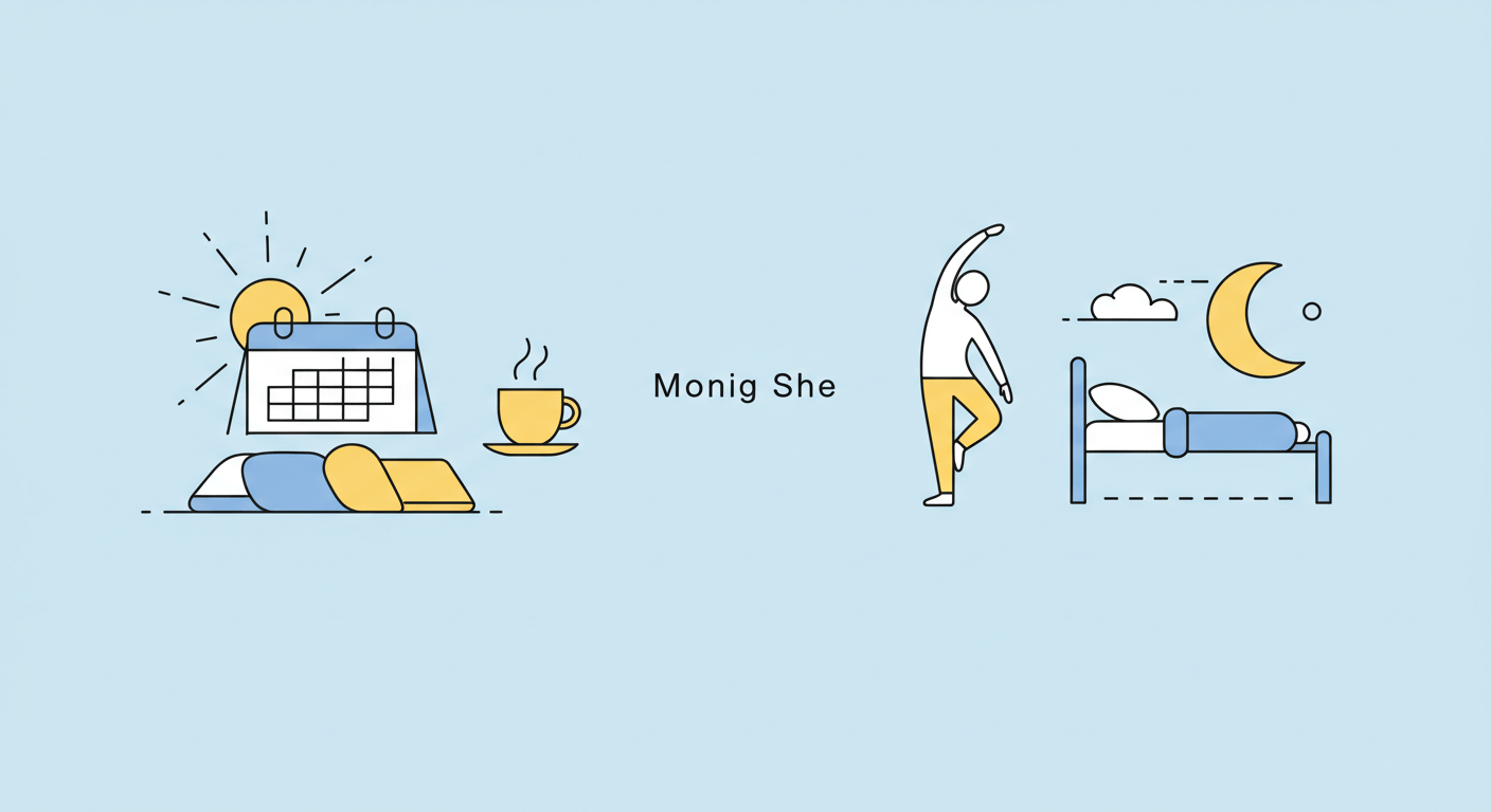 불규칙한 생활 리듬 개선 루틴