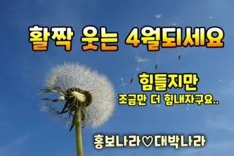 4월 인사말 모음 문구 이미지 일러스트_21