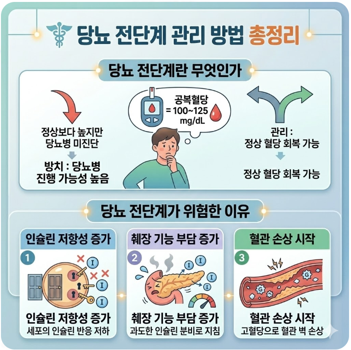 당뇨 전단계 관리방법