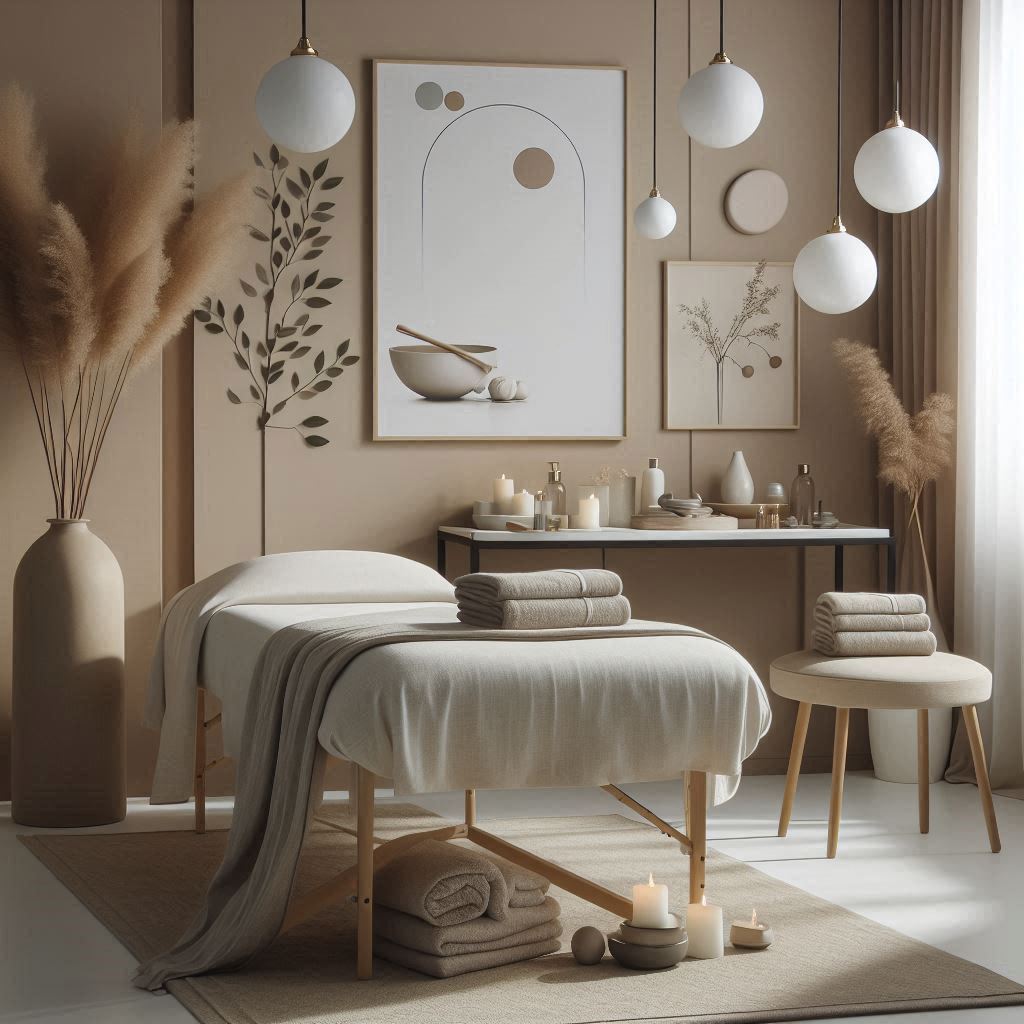 피부,체형관리 샵 배경