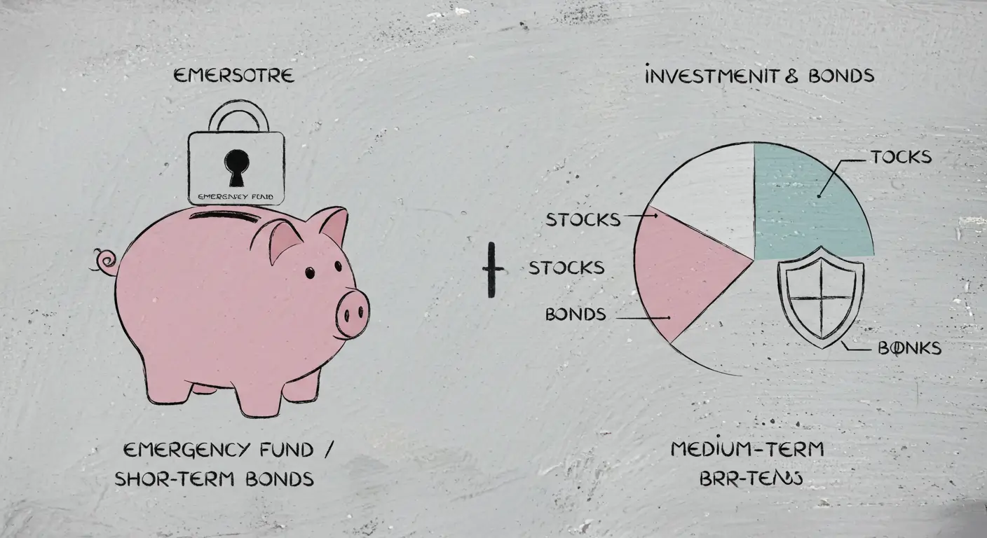 비상금은 단기채에, 포트폴리오의 안정성을 위한 채권은 중기채에 배분하는 투자 전략