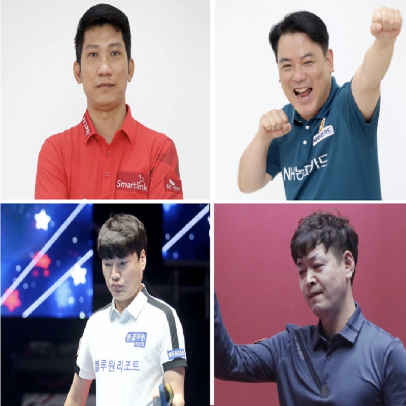 웰컴저축은행 웰뱅 PBA챔피언십 4강 대진표 : 응고딘나이- 강성호, 조재호- 강민구