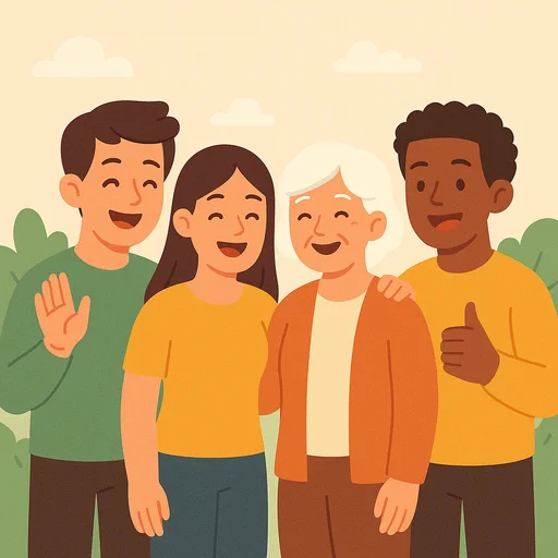 지원금을 받아 행복한 사람들