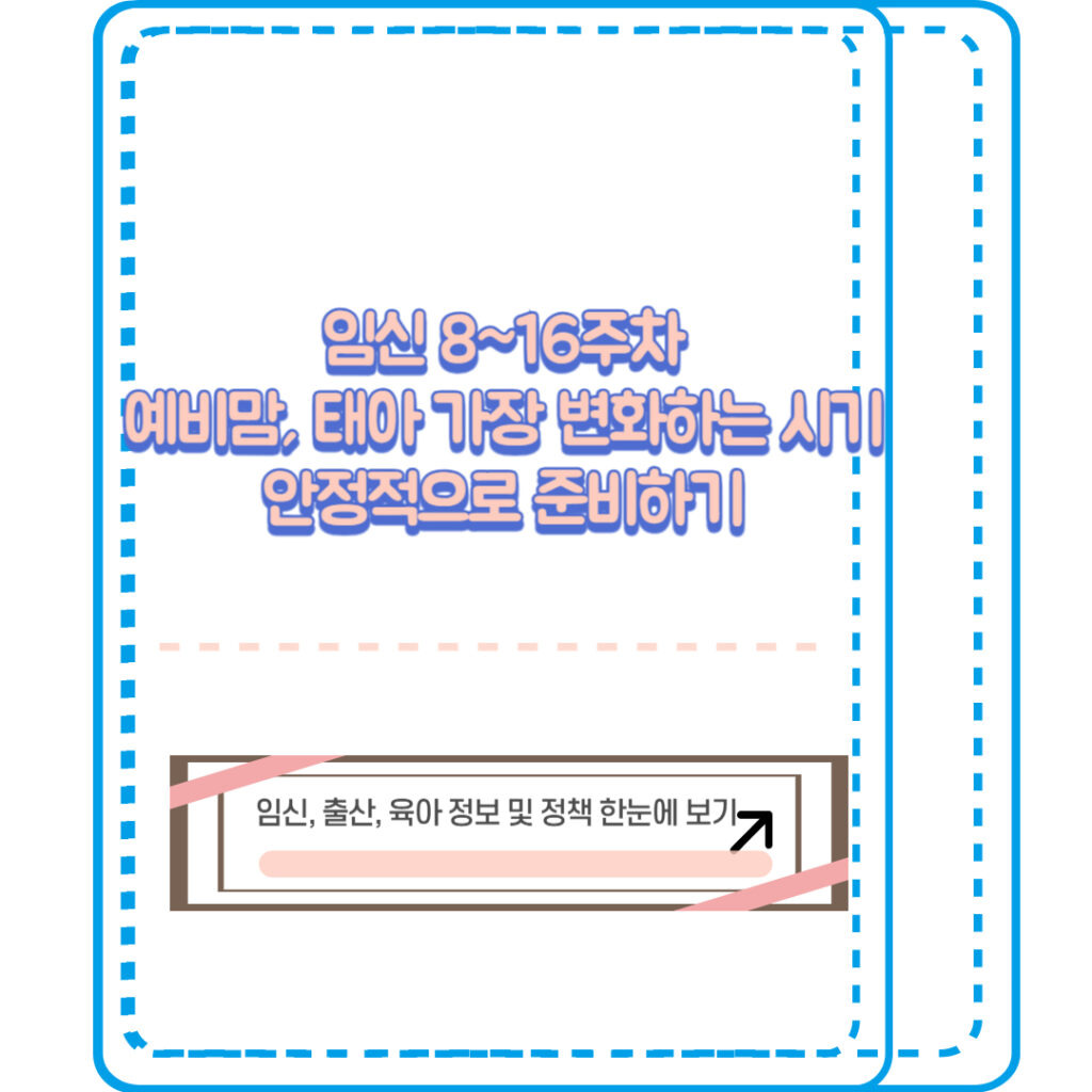 임신 8~16주차 핵심가이드