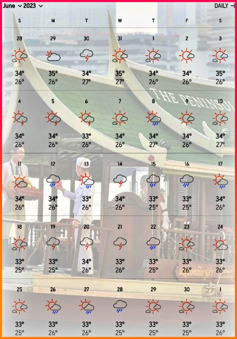 방콕 6월 날씨