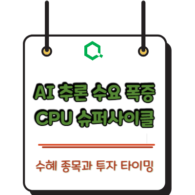 AI 추론 수요 폭증에 따른 CPU 슈퍼사이클: 수혜 종목과 투자 타이밍