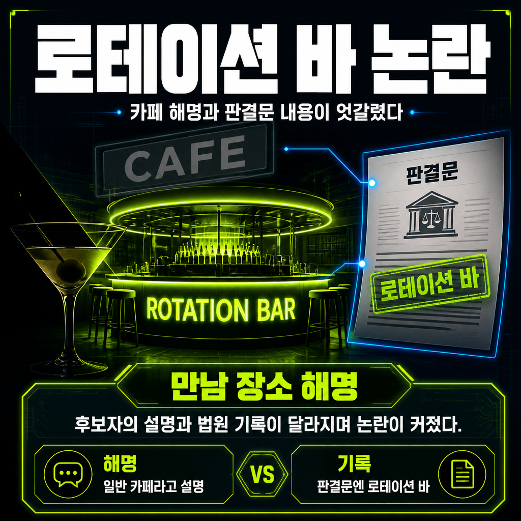 로테이션 바 논란