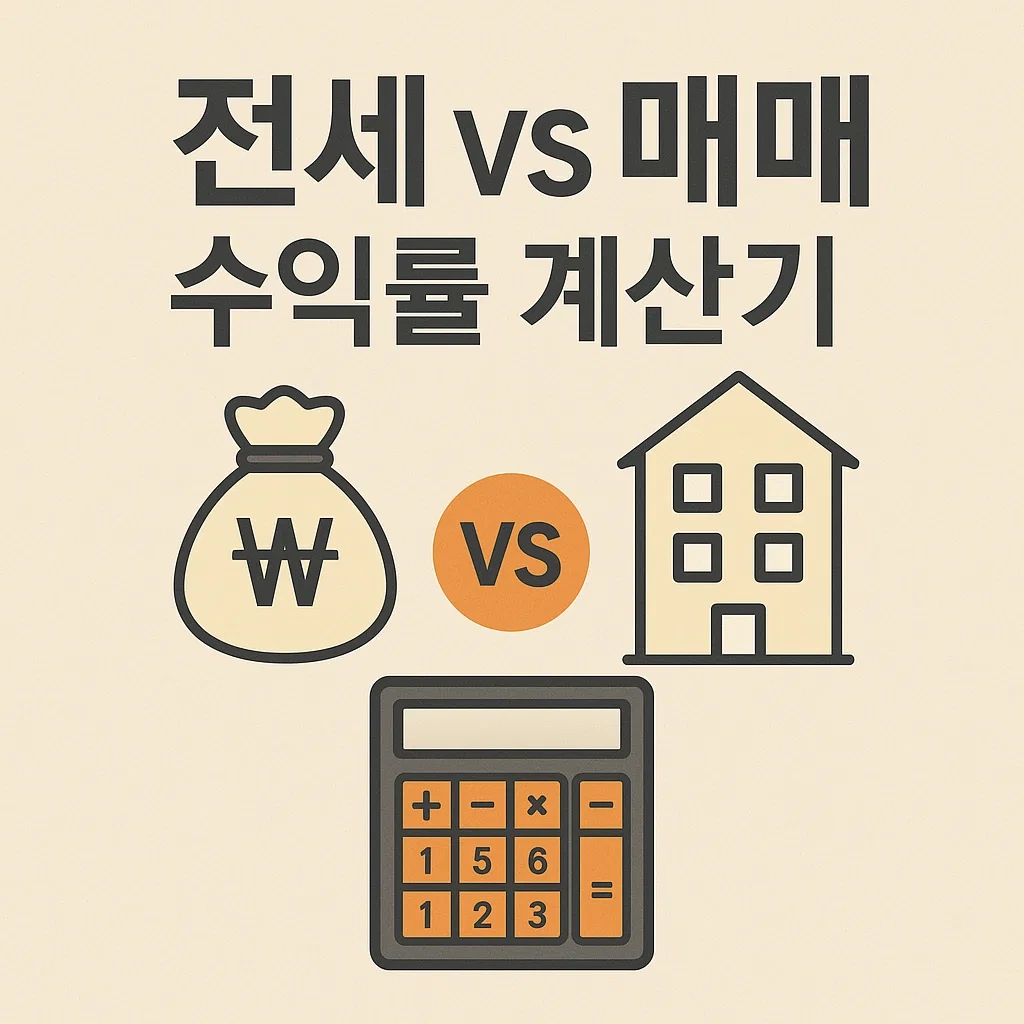 전세 vs 매매 수익률 계산기