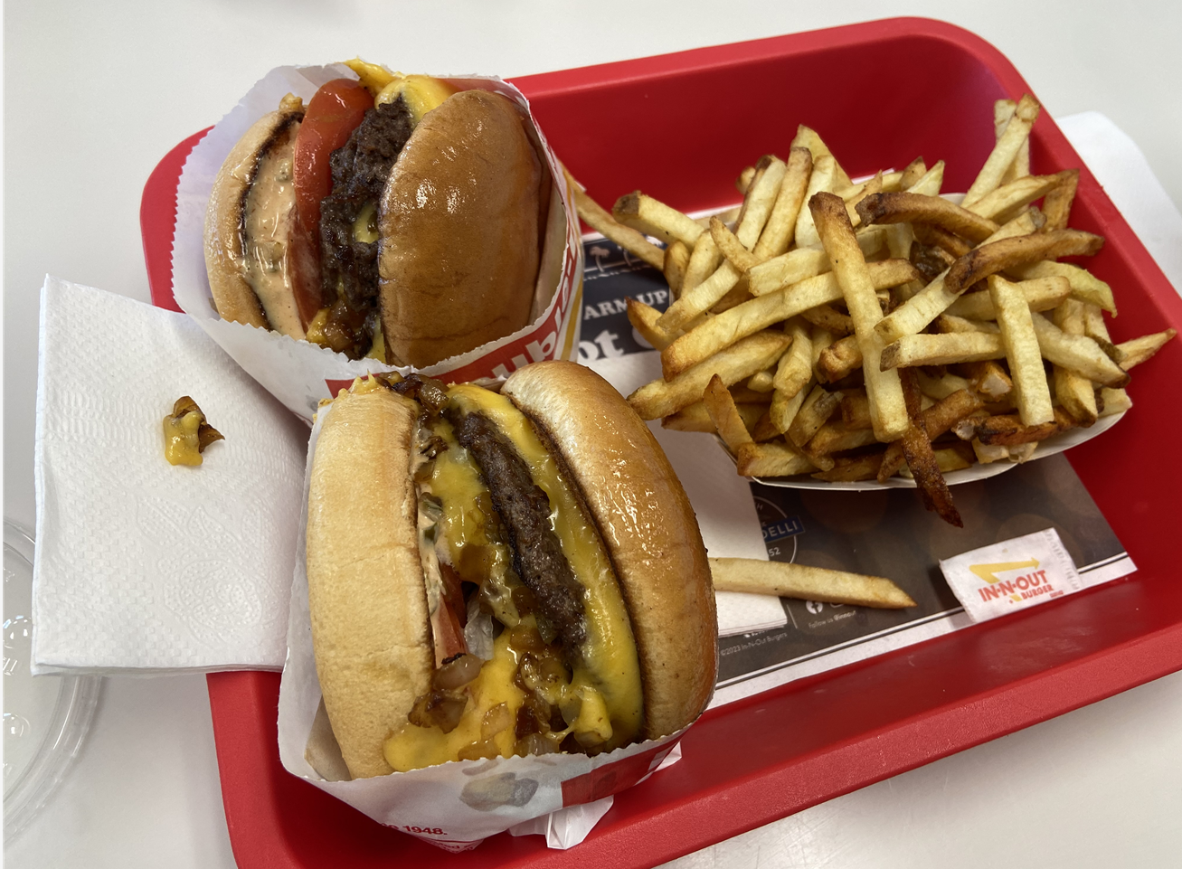 인앤아웃 더블더블 햄버거