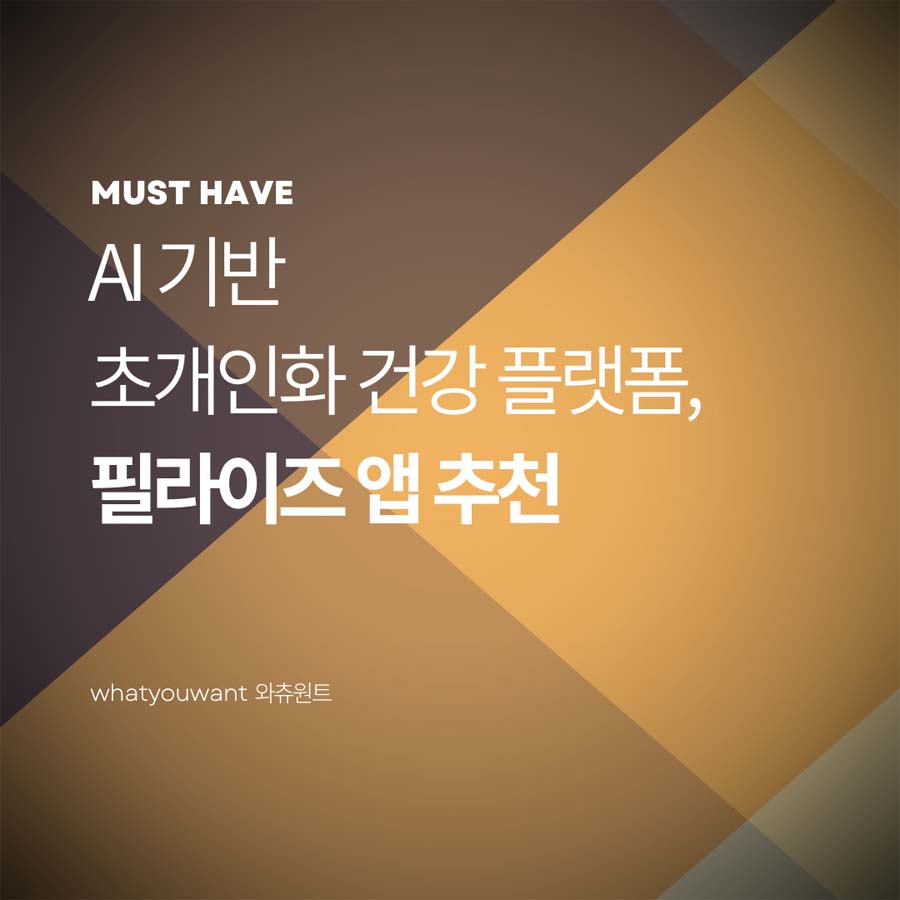 초개인화 건강 플랫폼, 필라이즈 앱