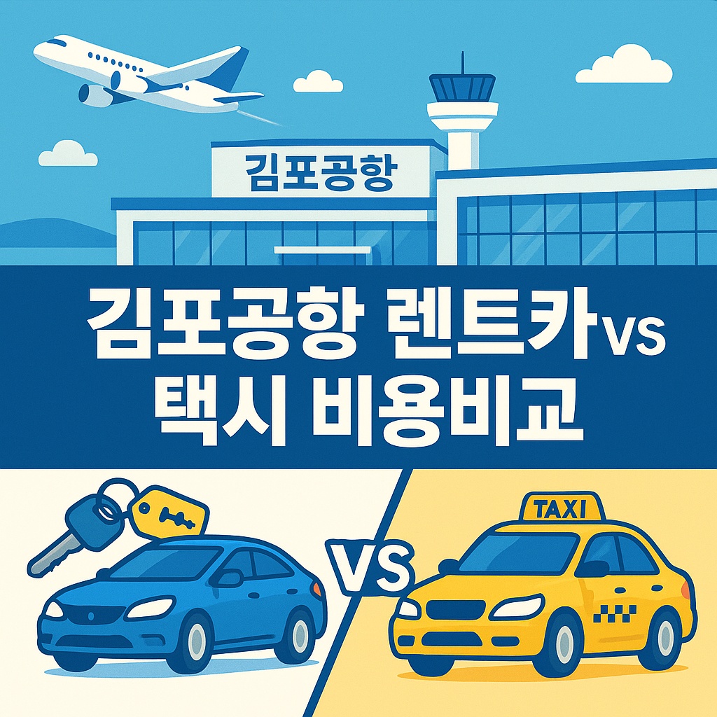 김포공항 렌트카vs택시 비용비교