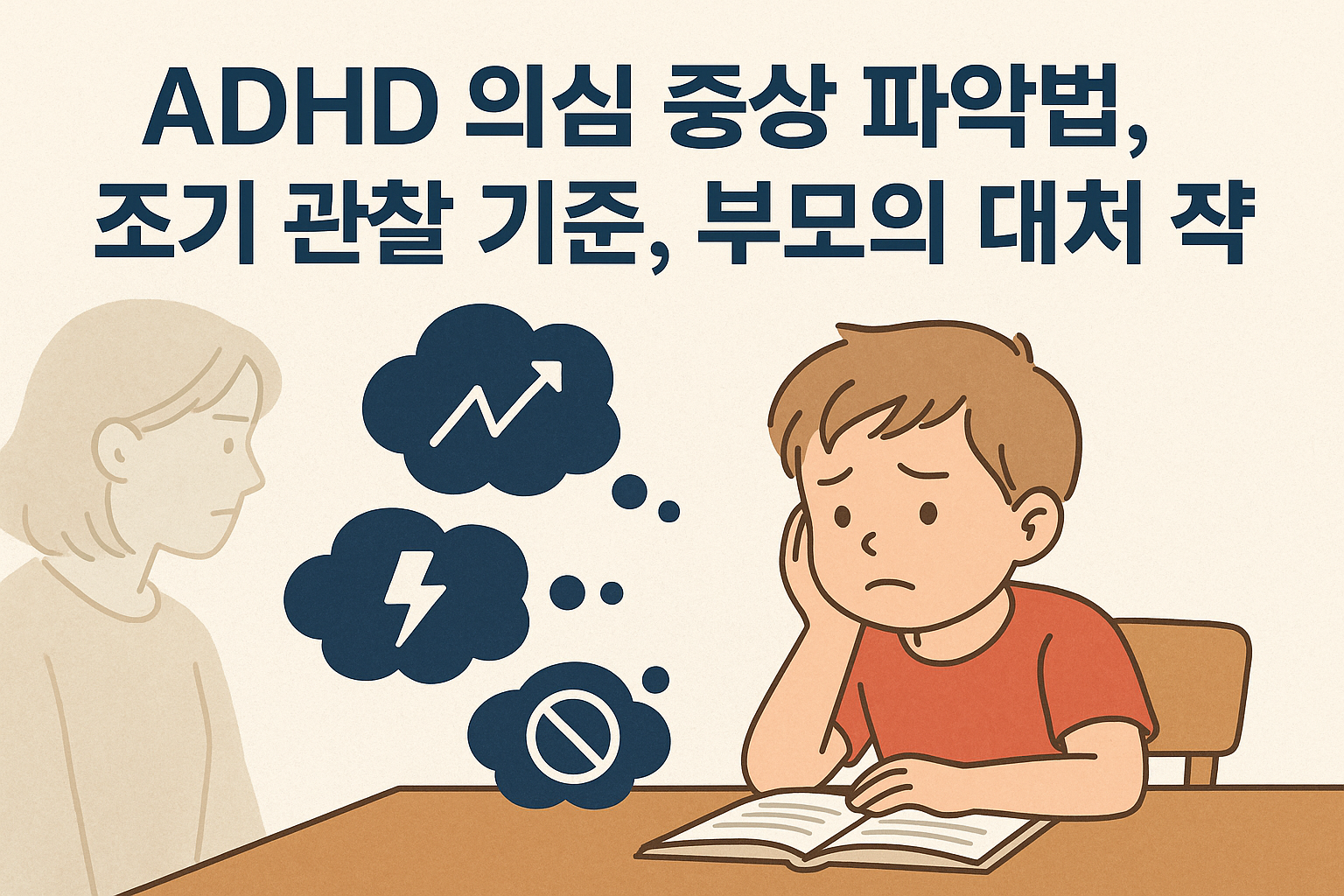 ADHD 의심 증상 파악법, 조기 관찰 기준, 부모의 대처 전략