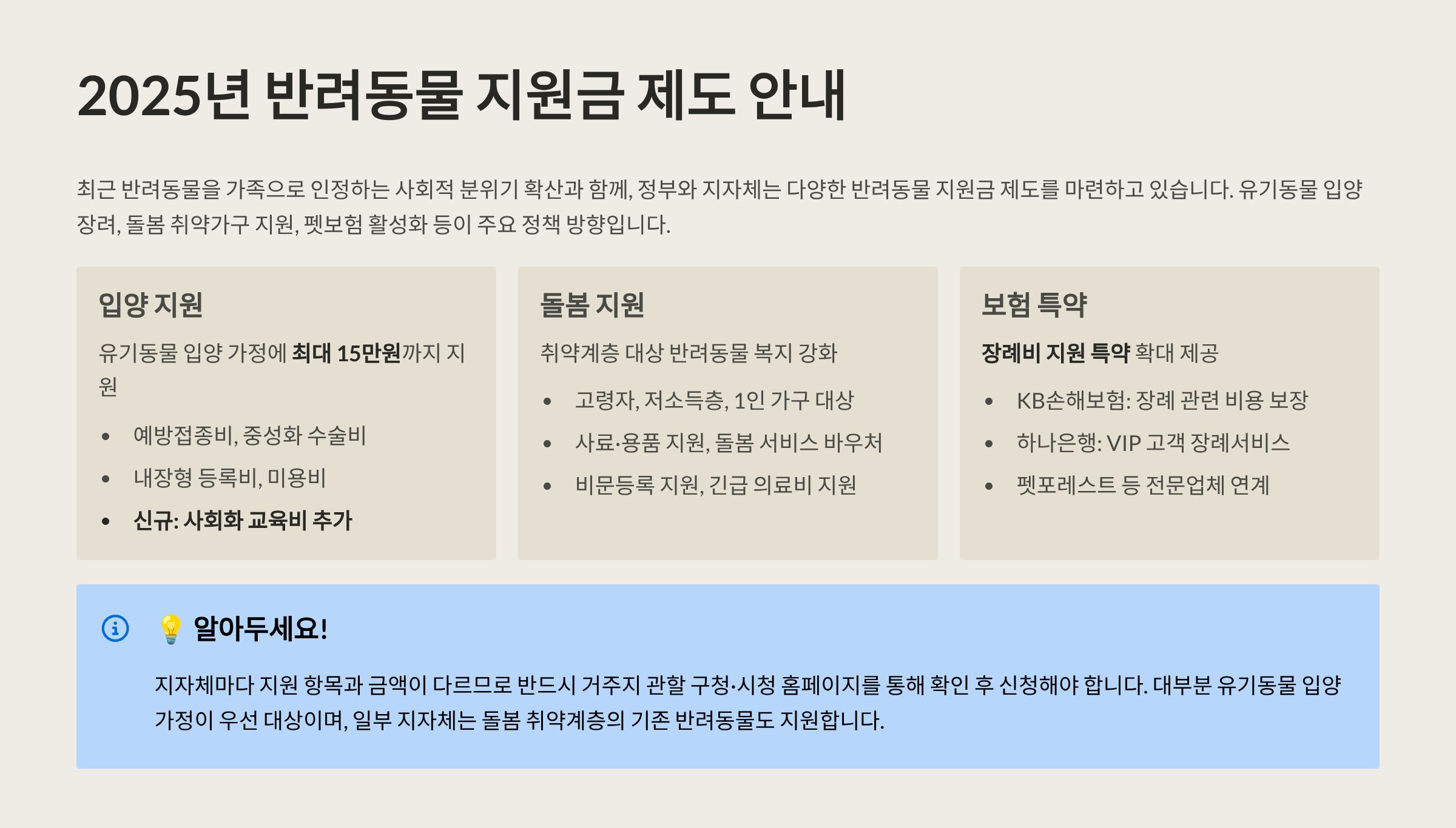반려동물 지원금