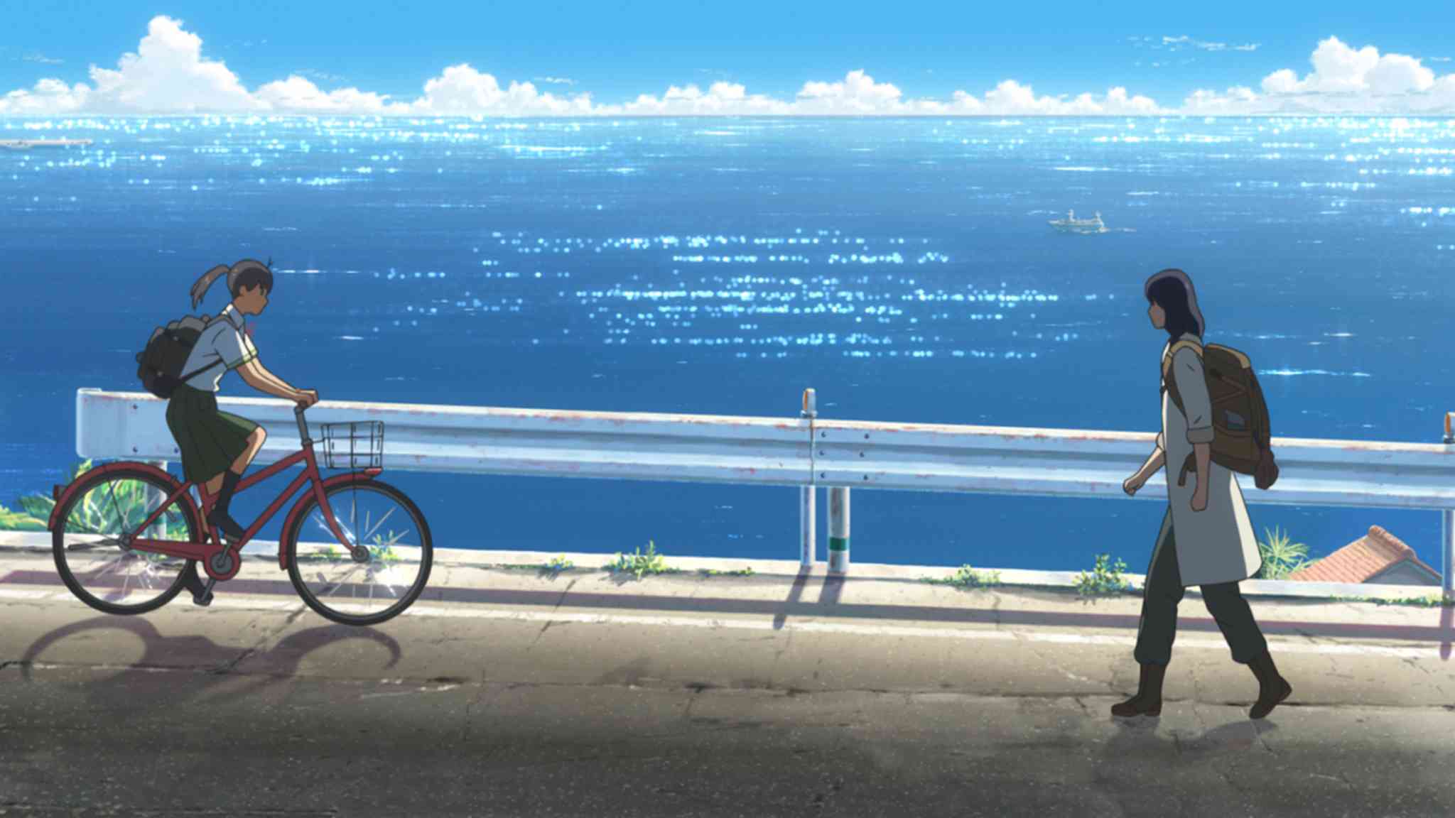 스즈메와 소타가 처음 만나는 장면