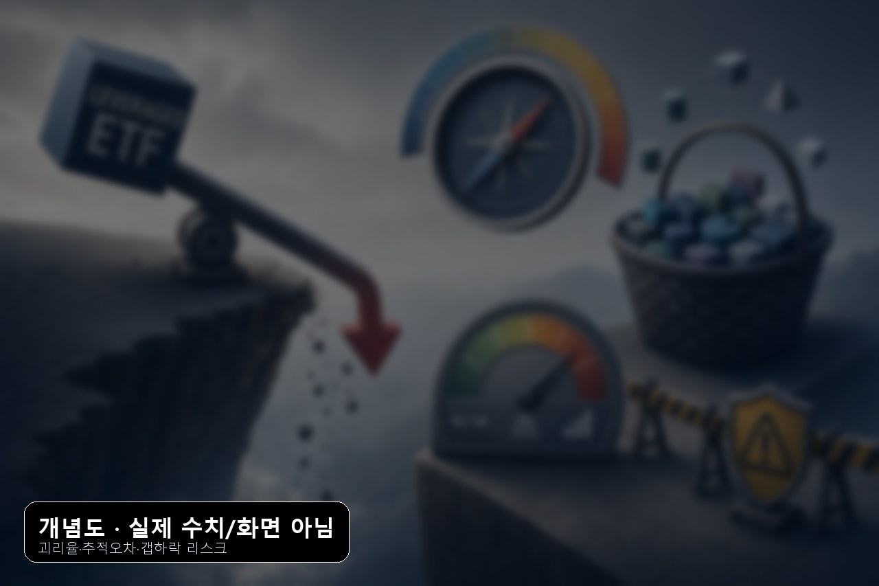 레버리지 ETF 괴리율 추적오차 갭하락 리스크