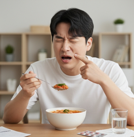 구내염 남성사진