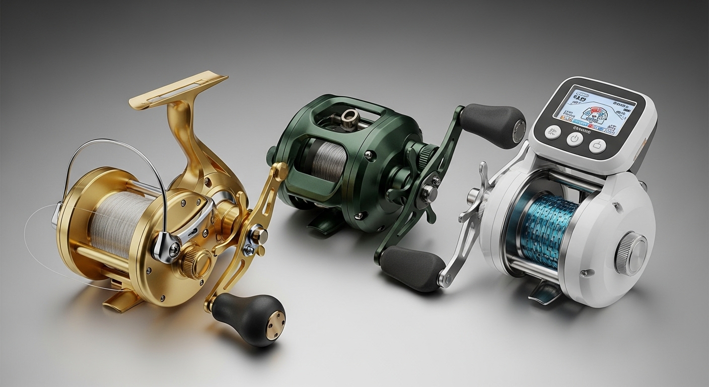 스피닝릴, 베이트릴, 전동릴 사진