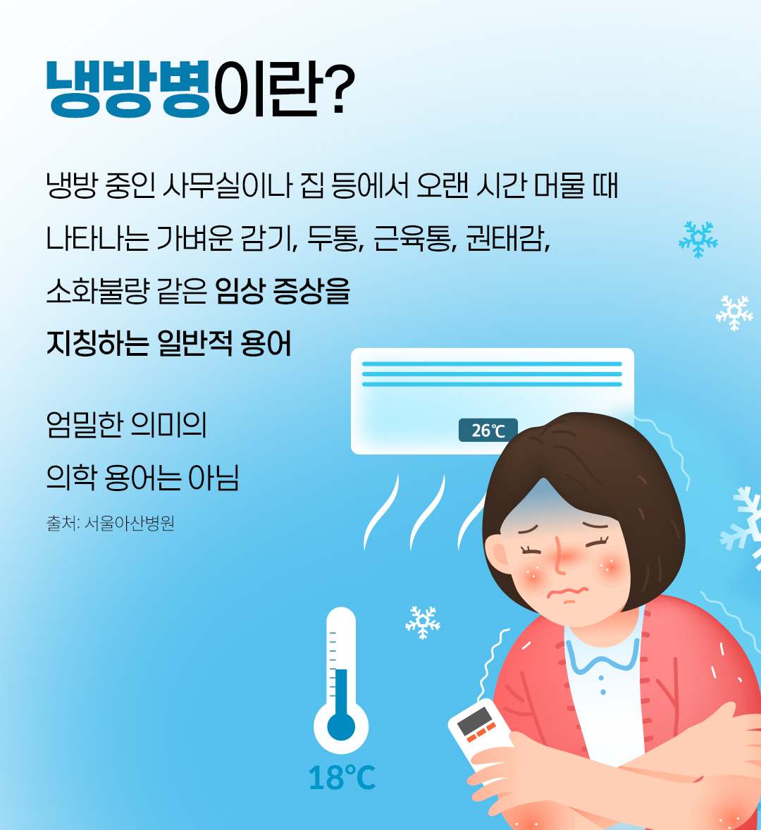 #냉방병 설명 #냉방병이란 #일반적용어 #에어컨바람