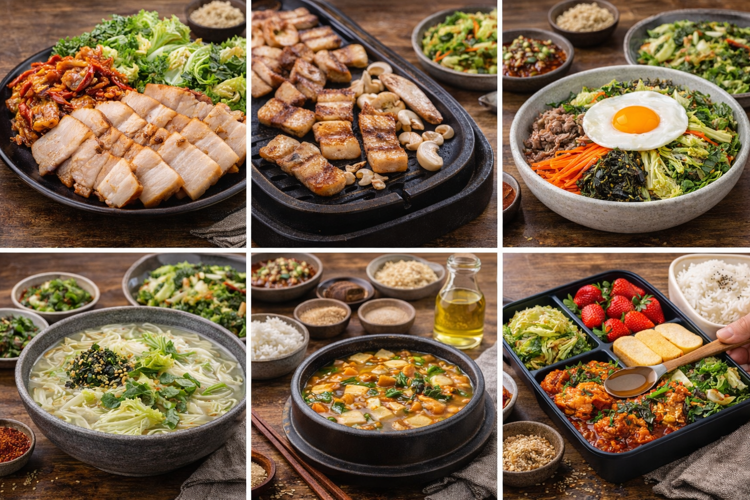 봄동겉절이와 어울리는 음식