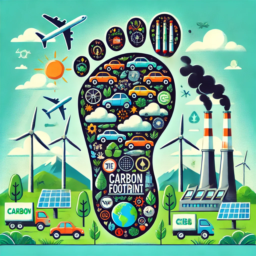 탄소발자국 개념 이미지