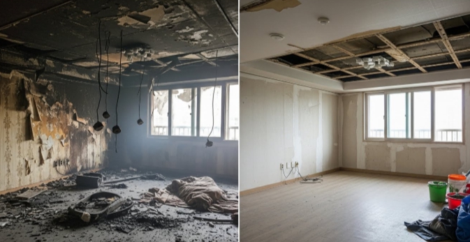 홍천 화재청소 전문