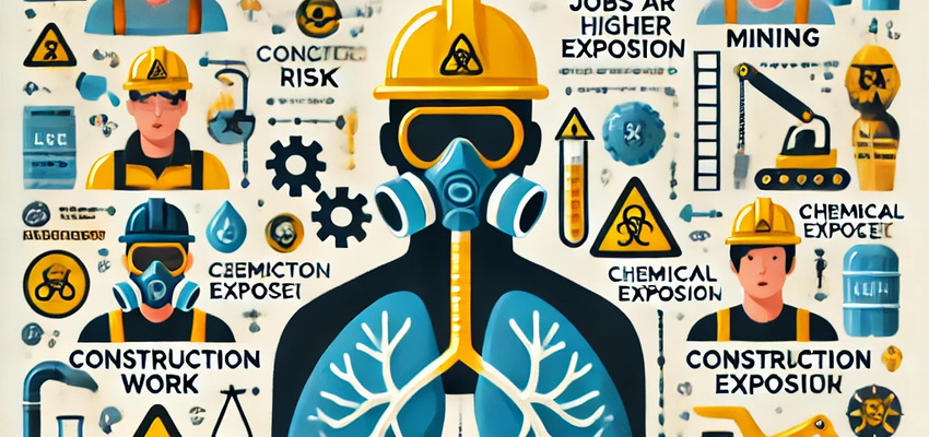 직업과 폐암 연관성 관련 이미지