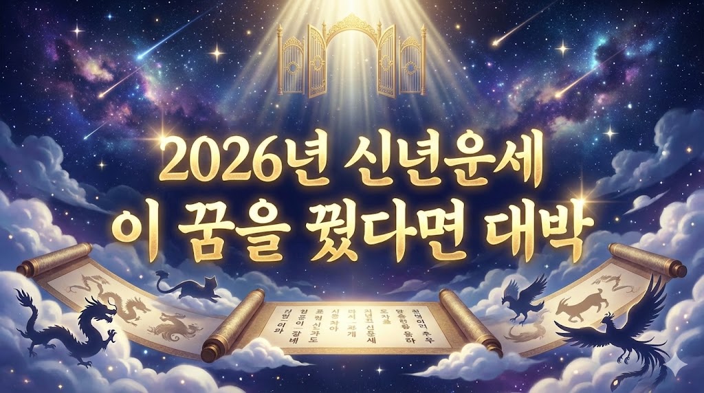 2026년 무료 신년운세 보는 꿈, 하늘이 내린 최고의 대박 예지몽!