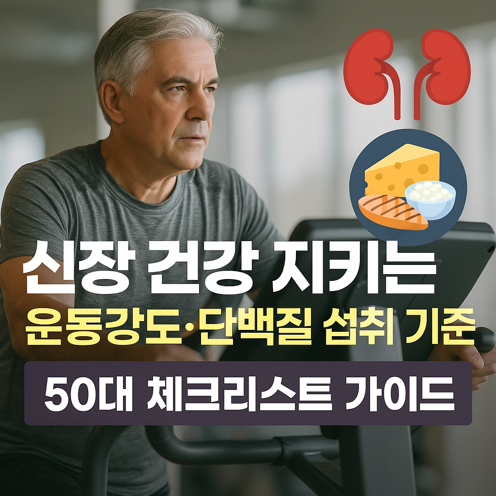 신장 건강 지키는 운동강도&middot;단백질