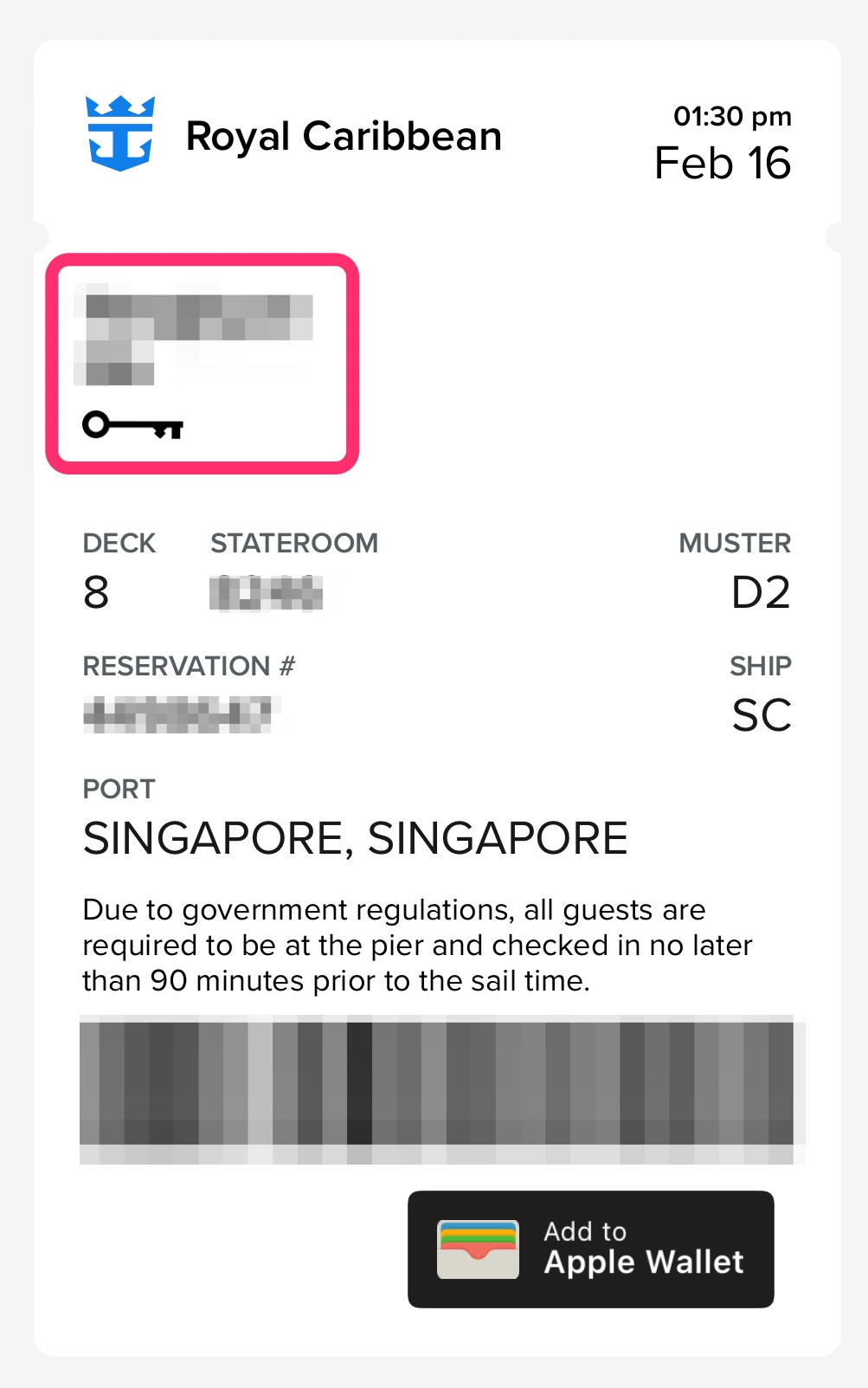 로얄캐리비안 앱 SeaPass