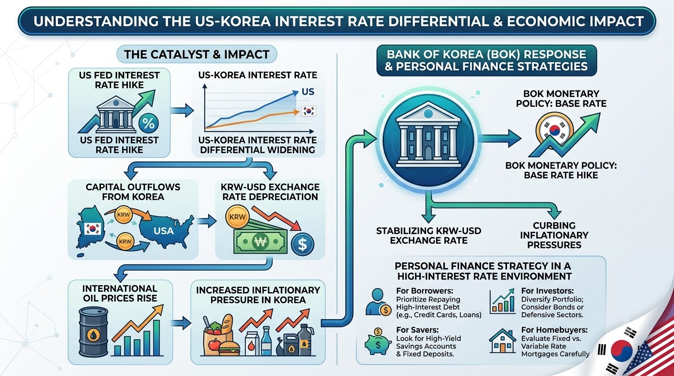 美 추가 금리인상 시사, 한미 금리차 1%p와 한은의 복잡한 셈법