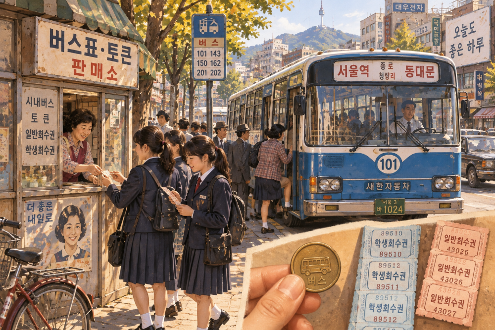 버스 토큰과 회수권을 사용하던 시절